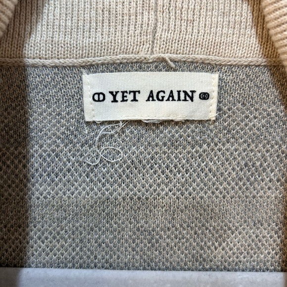 Yet Again Southwestern Style Cardigan Sweater Sz M Aztec Soft Fitted Cozy Winter - Picture 3 of 9